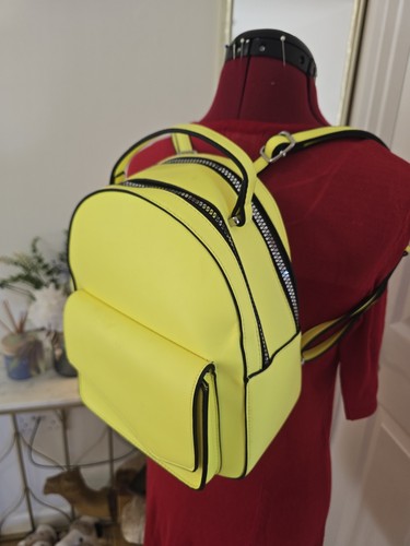 Neon yellow mini backpack - neon, /