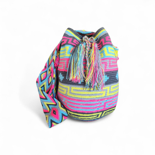 Charcoal neon pink aqua - neon,