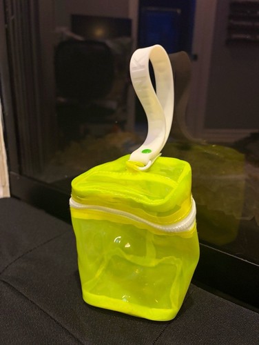 Neon yellow clear - clear, bag