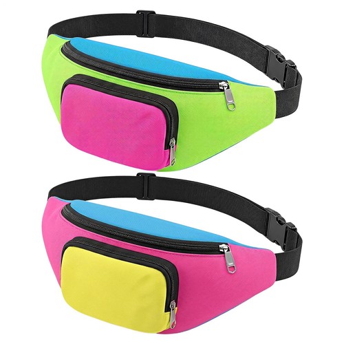 Neon color block fanny - block, pack