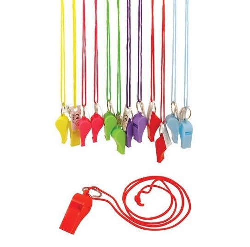 Neon party whistles - party,