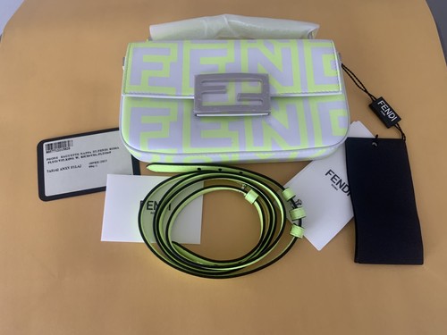 Fendi baguette white neon - baguette, white/neon